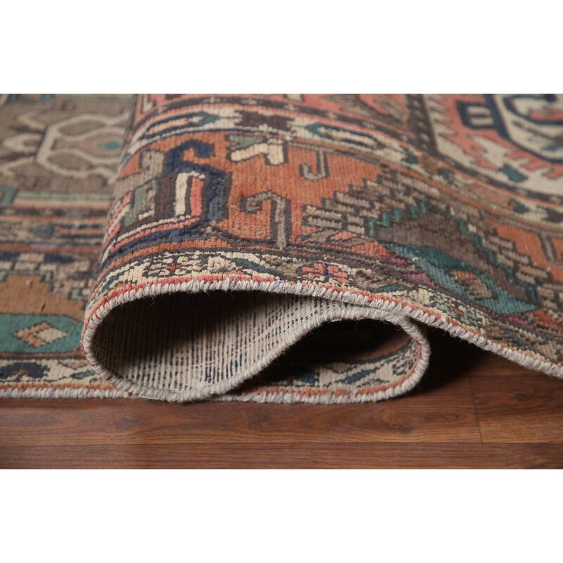 Hand Knotted Oriental 100% Wool Carpet Traditional Garden Design Multi-Colored Bakhtiari Area Rug - 10' 5'' X 6' 8''