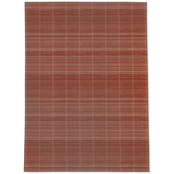 WOVEN STRIPE RUST Outdoor Rug By Becky Bailey Bed Bath & Beyond