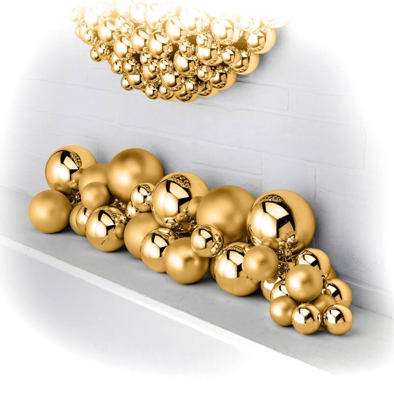 36" Shatterproof Plastic Matt and Shiny Ball Drop