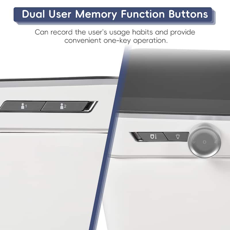 Smart Toilet with Bidet & Auto Open/Close Lid