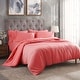 preview thumbnail 8 of 89, Superior Egyptian Cotton 300 Thread Count Solid Duvet Cover Set Coral - California King