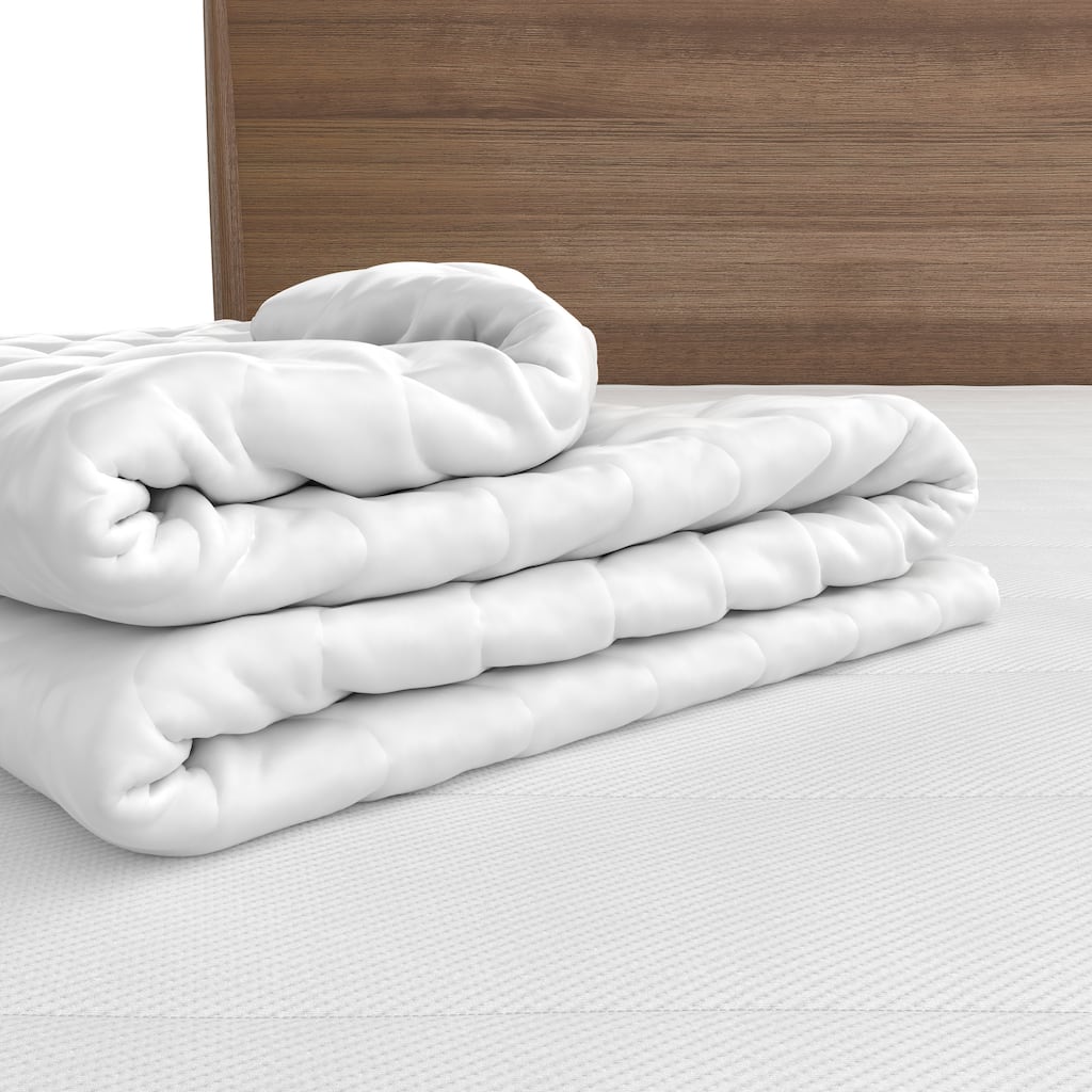 Select Luxury GOTS Certified White Cotton Mattress Pad