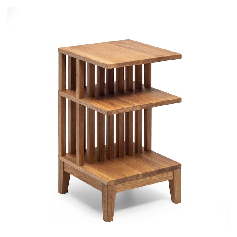 Scandinavian Solid Oak Wood Nightstand Bedside Table