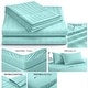 preview thumbnail 63 of 116, Home Sweet Home Dream Striped 1200 TC Cotton Deep Pocket Bed Sheet Set