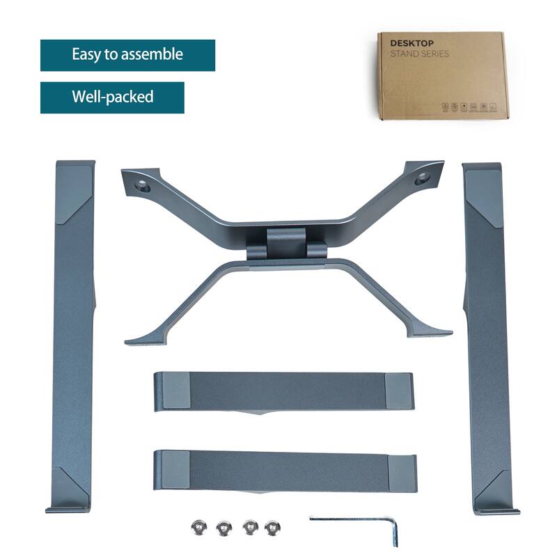 Adjustable Aluminum Laptop Stand Laptop Cart With Stable X-Frame For Home/Office Desk