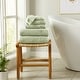 preview thumbnail 159 of 193, Linery & Co. Cotton Diamond Waffle Texture Bath Towels. 6 Piece Set - Pale Green