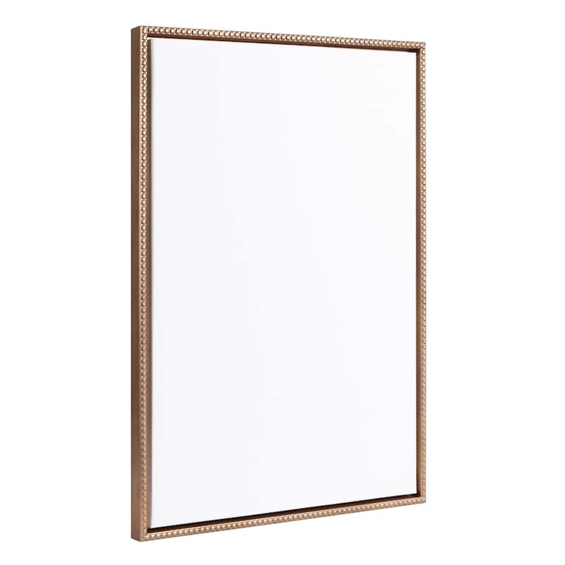 Kate and Laurel Sylvie Beaded Blank Framed Canvas - 23x33 - Gold