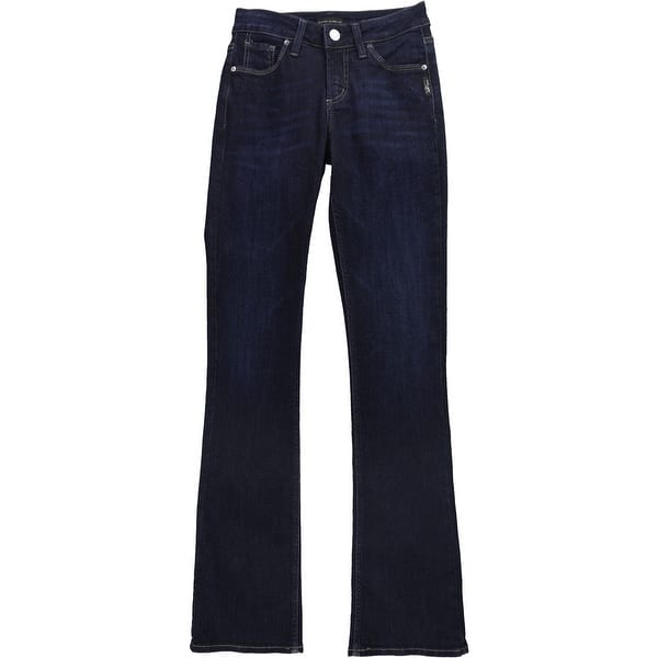 Silver Jeans Womens Avery Slim Curvy Fit Boot Cut Jeans,, Blue, 24