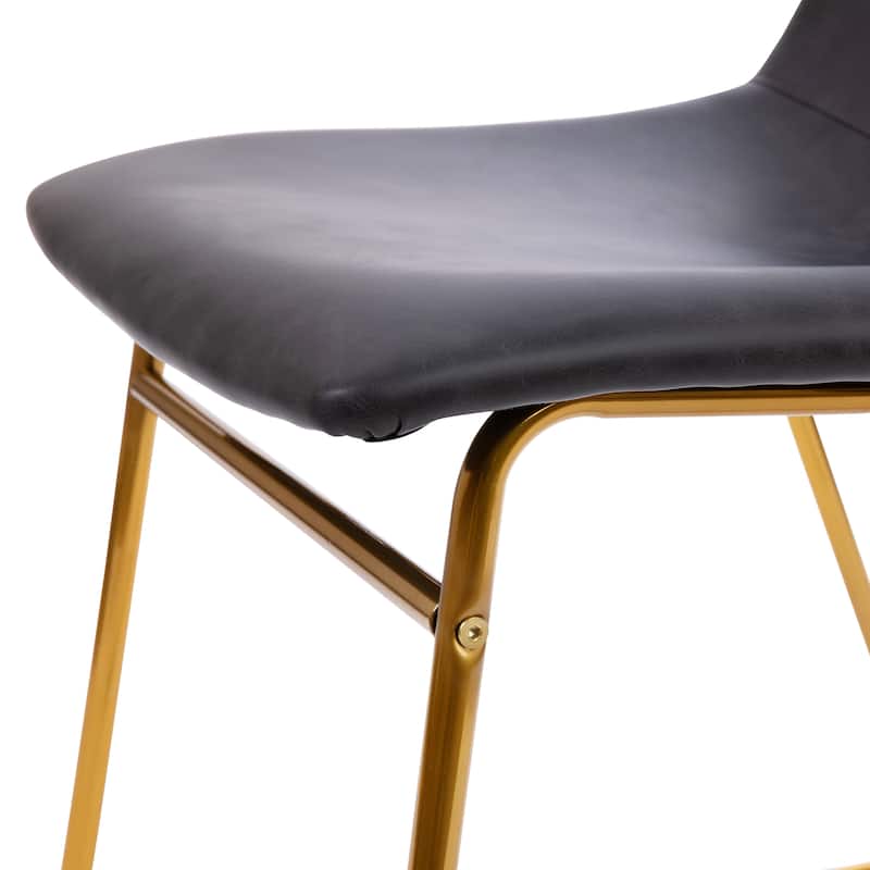 18 Inch Indoor Dining Table Chairs, LeatherSoft Upholstery-Set of 2