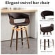 preview thumbnail 119 of 186, 26"/29" Faux Leather Swivel Bar Stools, Wood Counter Stool