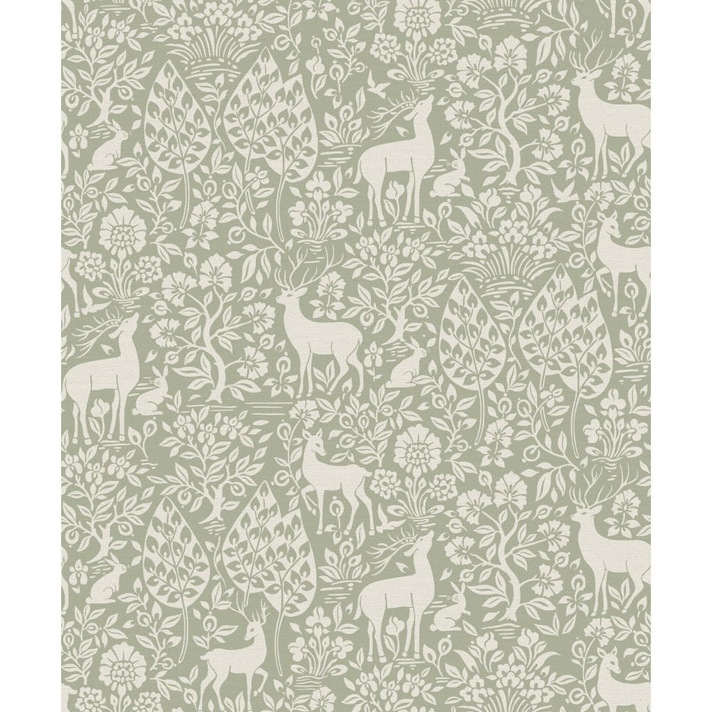Deer Woods Non-pasted Wallpaper – 396in. x 21in. – Covers 56 square feet