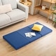 preview thumbnail 1 of 8, Sleeplanner 4-inch Tri-Fold Mattress Memory Foam Sofa Bed, Twin, Blue 4 Inch