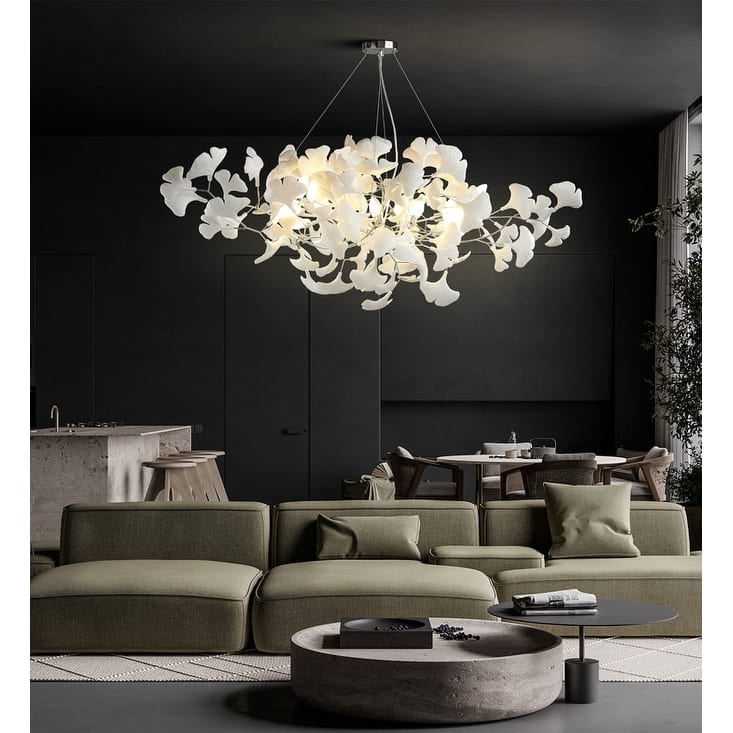 KAYLA Luxury Ginkgo Branch Chandelier for Living Room, Dining Room, Foyer, Kitchen Island