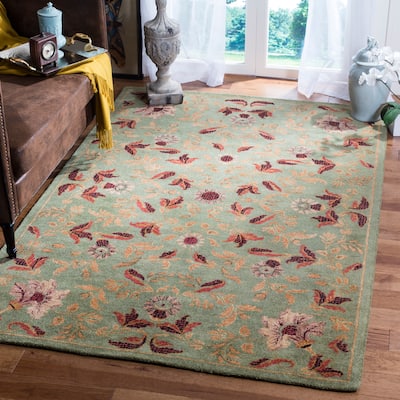 SAFAVIEH Handmade Metro Liebgard French Country Floral Scrolls Wool