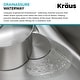 preview thumbnail 7 of 87, KRAUS Dex Stainless Steel Single Bowl Undermount Kitchen Bar Sink