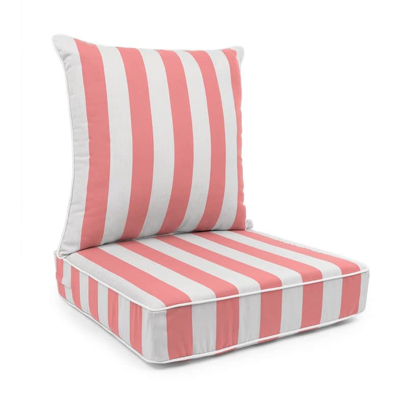 Sherry Kline Indoor/Outdoor Cabana Stripe Deep Seat Cushion (Seat & Back)