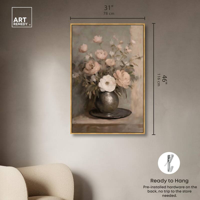 Porcelain Pink Canvas by Art Remedy