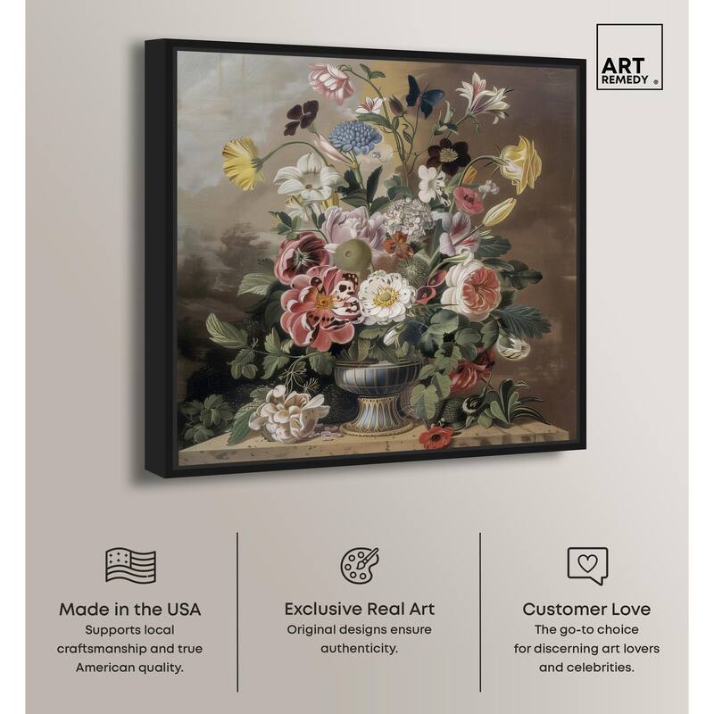 Classical Dream Vase Canvas by Art Remedy
