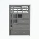 preview thumbnail 34 of 51, Hardwood Twin Over Twin Bunk Bed with Trundle and Staircase