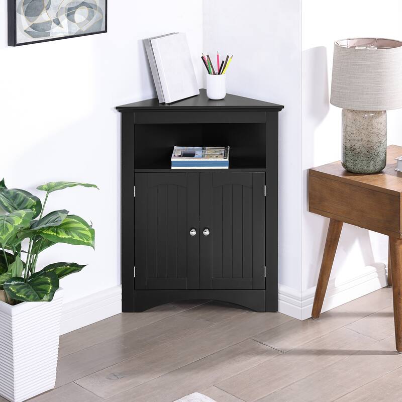 Floor Cabinet Storage Cabinet Dressing Cabinet Corner Cabinet - Coffee