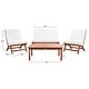 preview thumbnail 47 of 75, SAFAVIEH Outdoor Chaston 4-Piece Conversation Patio Set with Accent Pillows