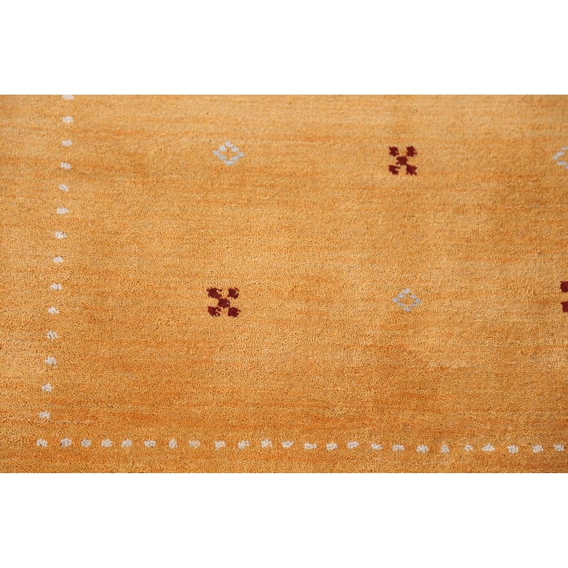 Gabbeh Indian Rug Handmade Bedroom Tribal Wool Carpet - 4'6" x 6'4"