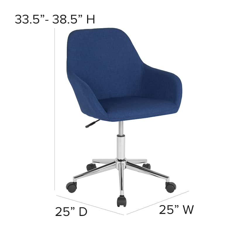 Home & Office Mid-Back LeatherSoft Upholstered Swivel Chair