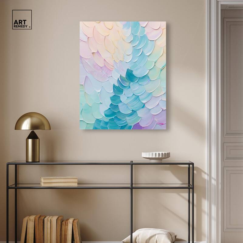 Mermaid Scales Canvas by Art Remedy, Gallery Wrapped