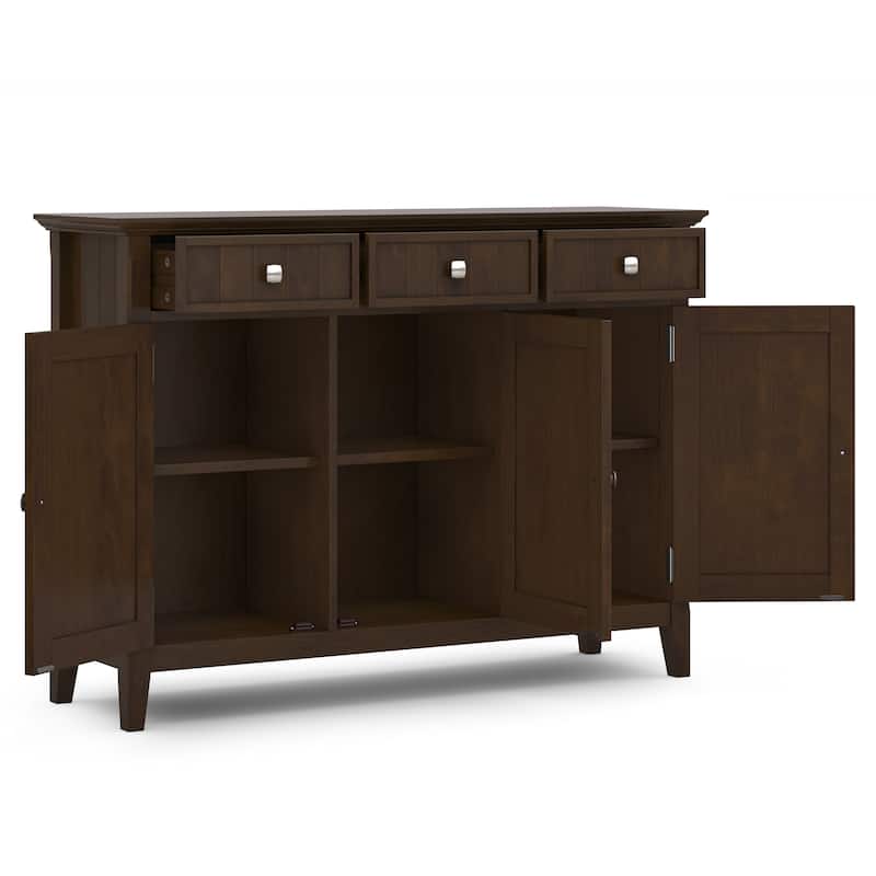 WYNDENHALL Normandy SOLID WOOD Entryway Storage Cabinet