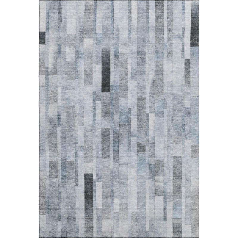 Premium Washable Super Soft Geo Stripe Mayfield Rug