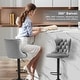 preview thumbnail 4 of 10, Velvet Adjustable Swivel Counter Height Barstools Set of 2