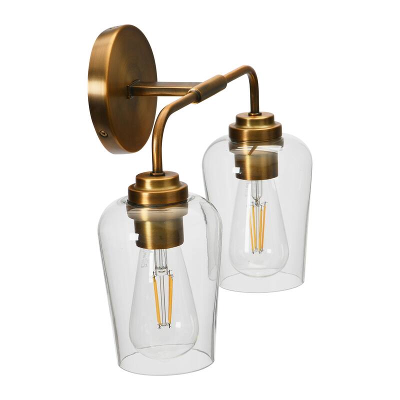 Robert Stevenson Lighting Holden - Metal and Glass Vanity Light