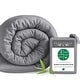 preview thumbnail 5 of 22, BedVoyage viscose from Bamboo Cotton Duvet Cover Silver - King