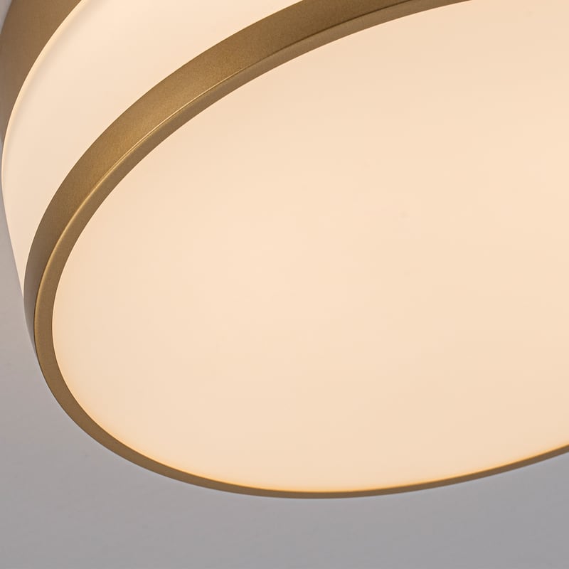 Selectable LED Flush Mount Ceiling Light with Frosted Glass