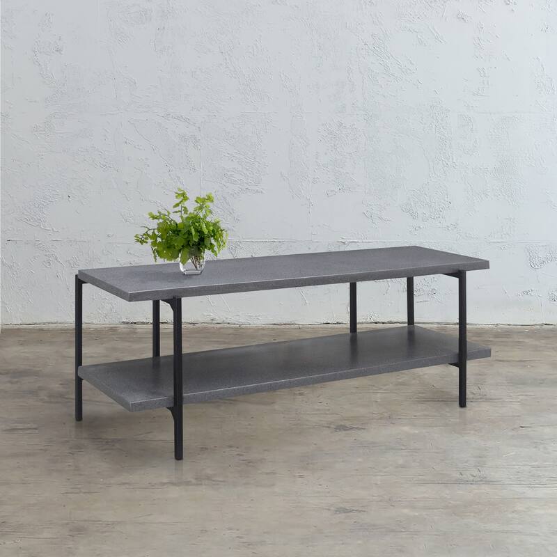 Casual Elements Grey Concrete/Resin Media Stand 55"