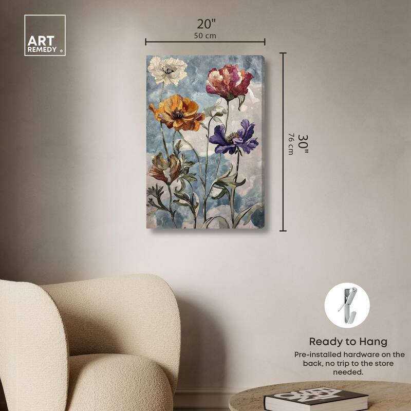 Hued Blossom II Canvas by Art Remedy, Gallery Wrapped