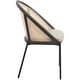 preview thumbnail 8 of 10, Urbane Modern Stylish Dining Chair with Vinyl Fabric Seat and Wicker Back for Dining Room & Kitchen, Set of 4