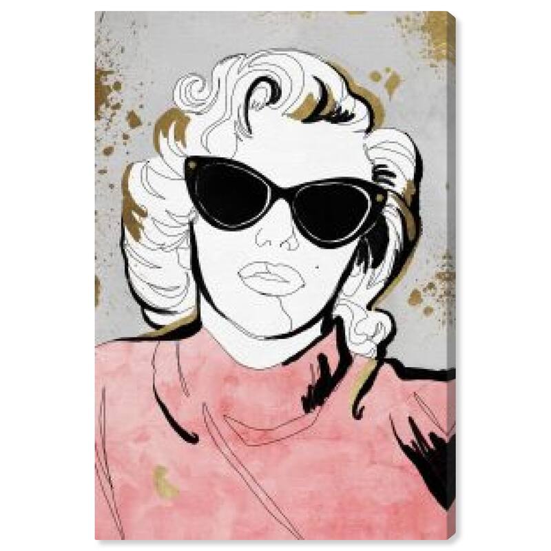 Wynwood Studio Canvas Fashion and Glam Contour Idol Pink and Pastel