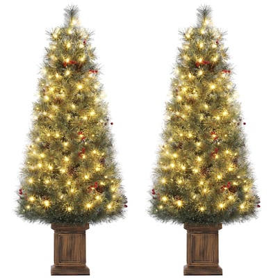 2pcs 4.5FT Artificial Christmas Tree - 4.5 Foot
