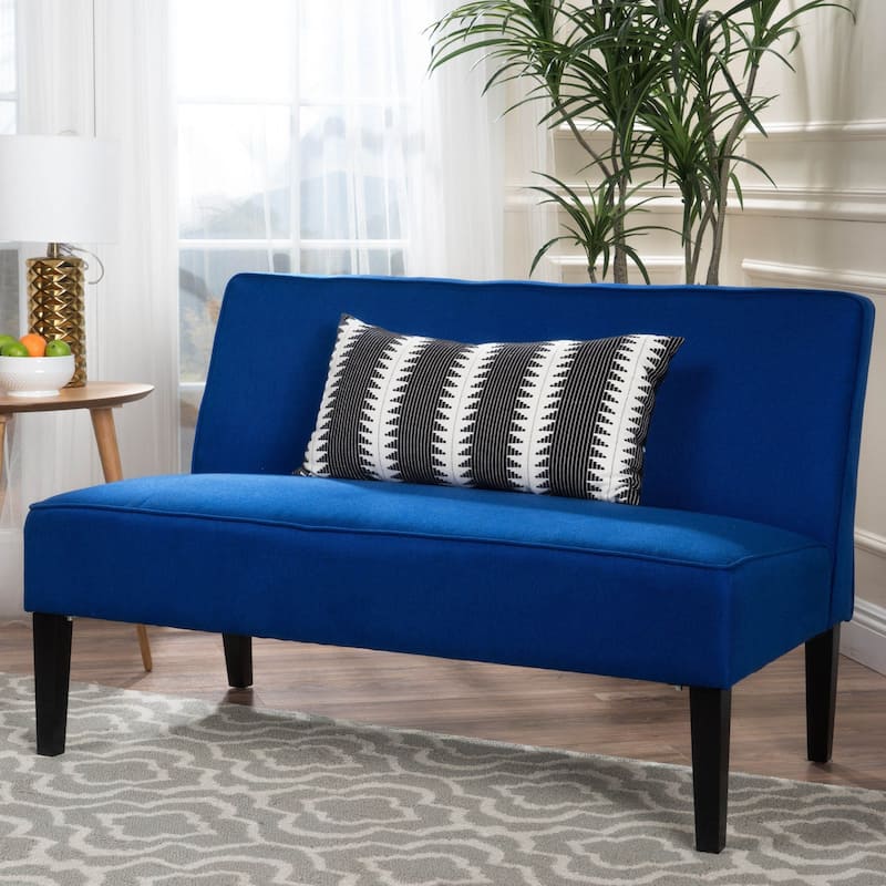 Dejon Fabric Loveseat by Christopher Knight Home - Royal Blue