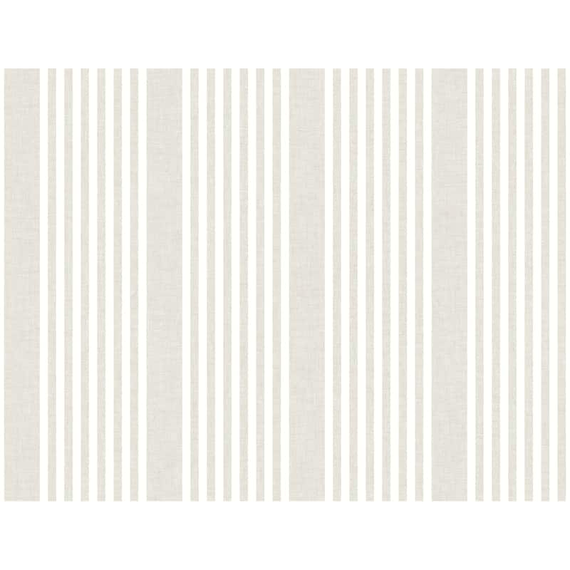 Gresham 20' L x 27" W Stripe Peel and Stick Wallpaper - Off White
