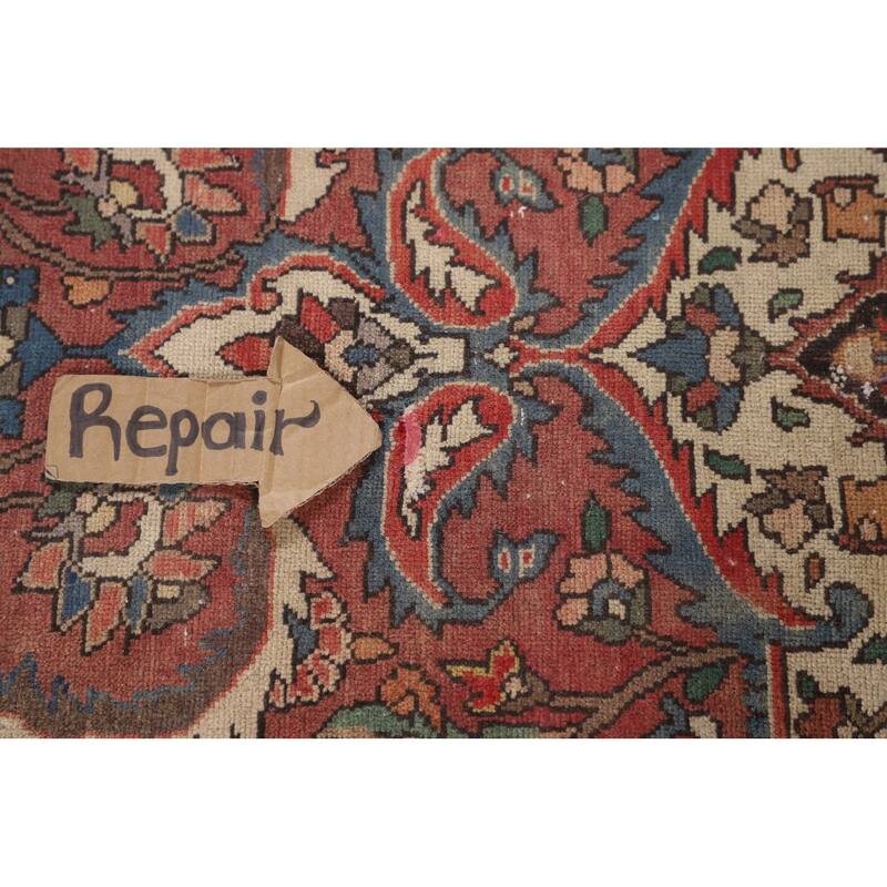 Bakhtiari Persian Antique Area Rug Handmade Wool Carpet - 6'11"x 10'0"