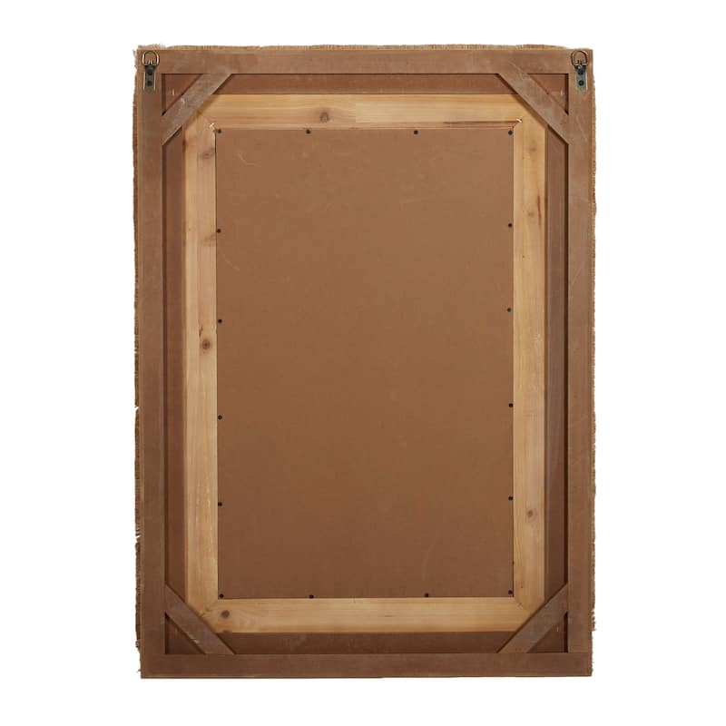 Wood Wall Mirror - Brown - Roche River Decor - 1"W x 26"L x 36"H