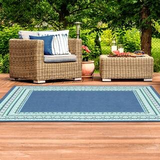 Tappeto Indoor/Outdoor Safavieh Barbados BAR520C – Motivo Tropicale Botanico, Oro/Verde, Resistente Alle Macchie E UV, 198 X 282 Cm
