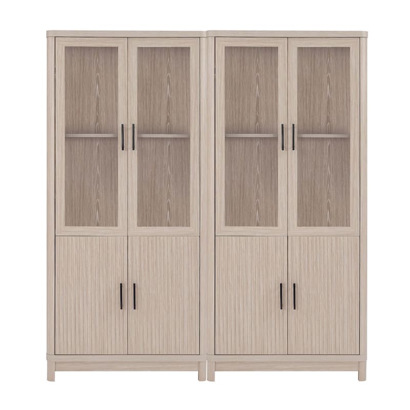 Manhattan Comfort Mid Century Modern Jodie Bookcase with Adjustable Shelves