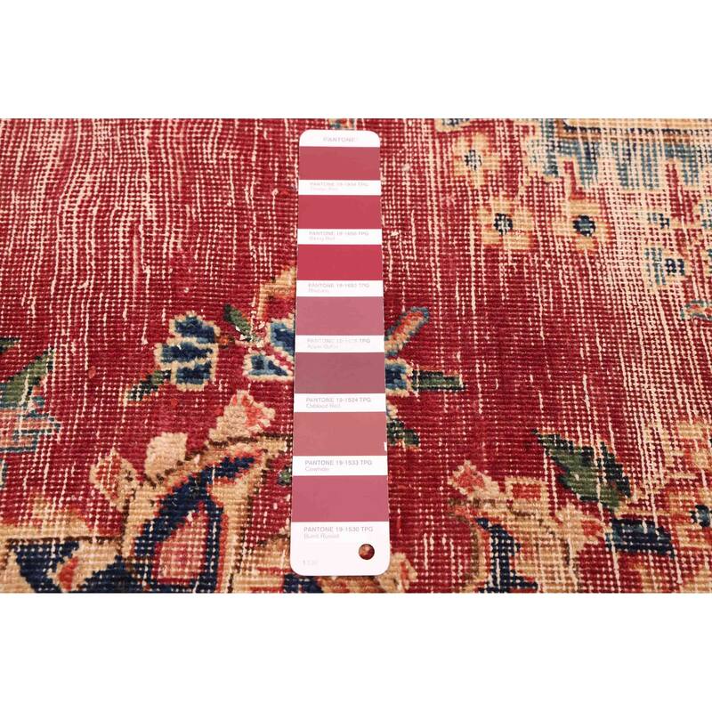 ECARPETGALLERY Hand-knotted Antalya Vintage Burgundy Wool Rug - 4'9 x 7'7
