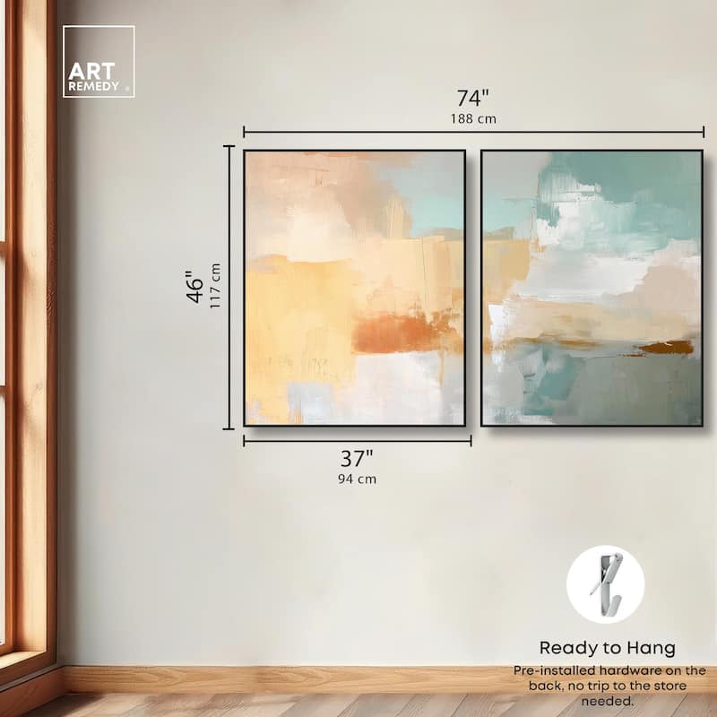 Muted Melody II Canvas Set of 2 by Art Remedy