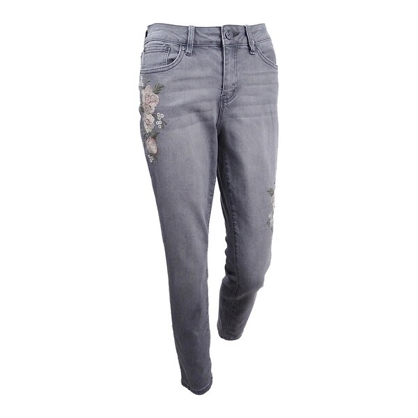 grey ankle length jeans