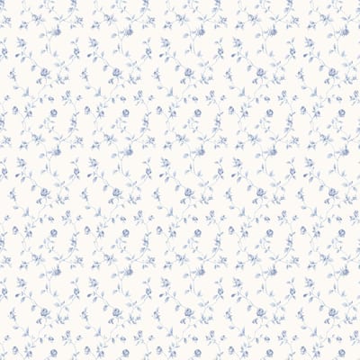 Galerie Wallcoverings Miniatures 3 Rose Bud Trellis Vine Design Vinyl on Non-woven Matte Wallpaper Roll