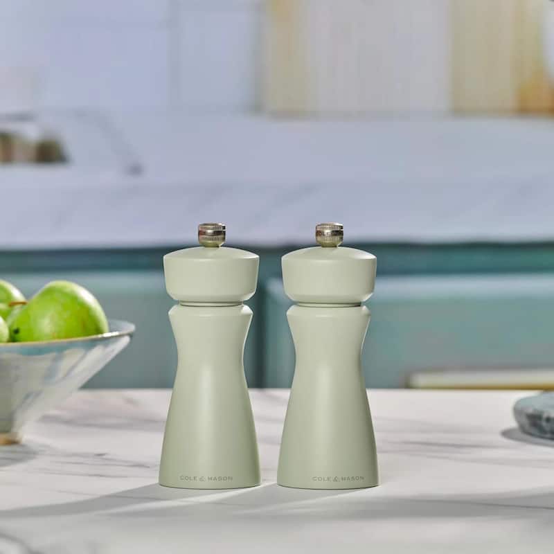 Cole & Mason Kenton Sage Green Salt or Pepper Mill 6"